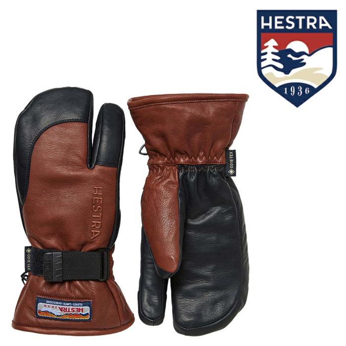 日本正規品 グローブ ヘストラ 23-24 HESTRA 3-Finger GTX Full Leather Brown/Black 338