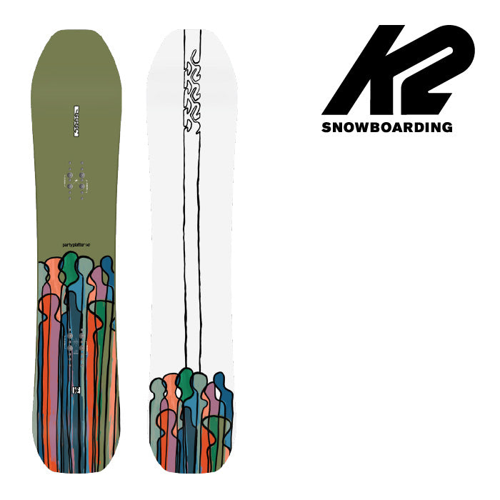 日本正規品 ケーツー スノーボード 板 K2 23-24 PARTY PLATTER Camber MEN'S パーティープラッター キャンバー メンズ SNOWBOARD 男性