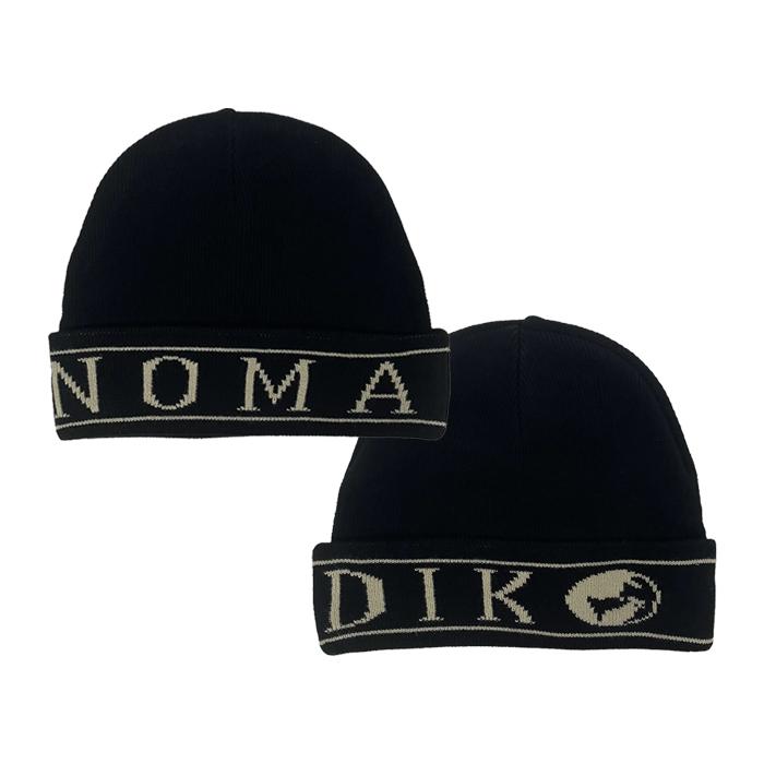 日本正規品 スノーボード ウェア ノマディック ビーニー 23-24 NOMADIK LOGO BEANIE Black 帽子 ニット帽 ニットキャップ キャップ