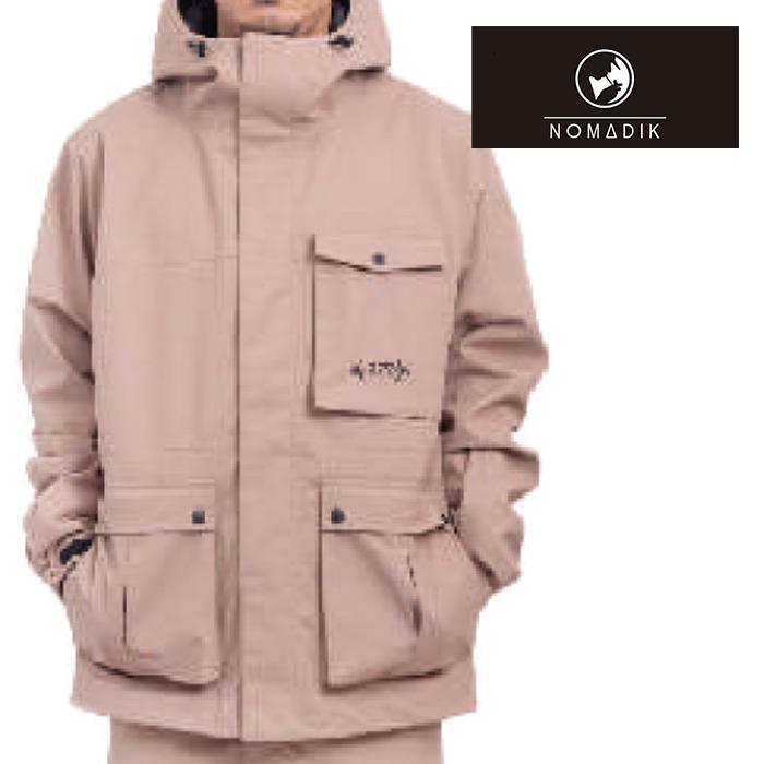 日本正規品 スノーボード ウェア ノマディック ジャケット 23-24 NOMADIK 777 JKT Beige UNISEX RELAXED FIT リラックスフィット ユニセックス 男性 女性