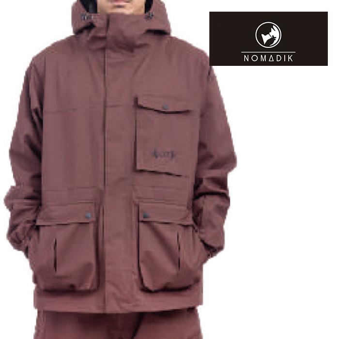 日本正規品 スノーボード ウェア ノマディック ジャケット 23-24 NOMADIK 777 JKT Burgundy UNISEX RE