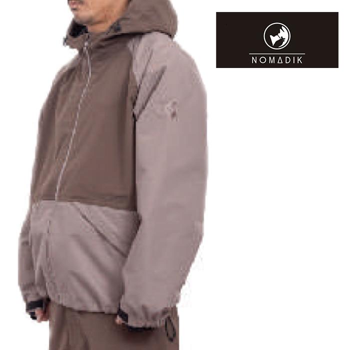 日本正規品 スノーボード ウェア ノマディック グリッチ ジャケット 23-24 NOMADIK GLITCH JKT Brown/Lightbrown UNISEX RELAXED FIT ユニセックス 男性 女性