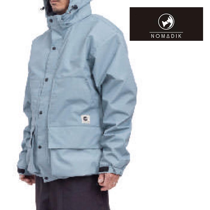 日本正規品 スノーボード ウェア ノマディック グラインド ジャケット 23-24 NOMADIK GRIND JKT Bluegray UNISEX RELAXED FIT ユニセックス 男性 女性