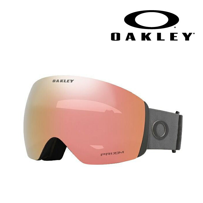 日本正規品 スノーボード ゴーグル オークリー 23-24 OAKLEY FLIGHT DECK L Matte Forged Iron/Prizm Rose Gold OO7050-D3 フライトデッキ スキー