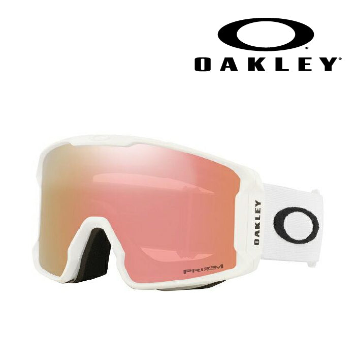 日本正規品 スノーボード ゴーグル オークリー 23-24 OAKLEY LINE MINER L Matte White/Prizm Rose Gold OO7070-C5 ラインマイナー スキー