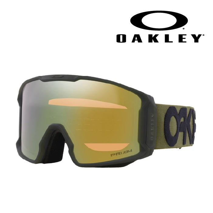 日本正規品 スノーボード ゴーグル オークリー 23-24 OAKLEY LINE MINER L Matte B1B New Dark Brush/Prizm Sage Gold OO7070-F0 ラインマイナー スキー