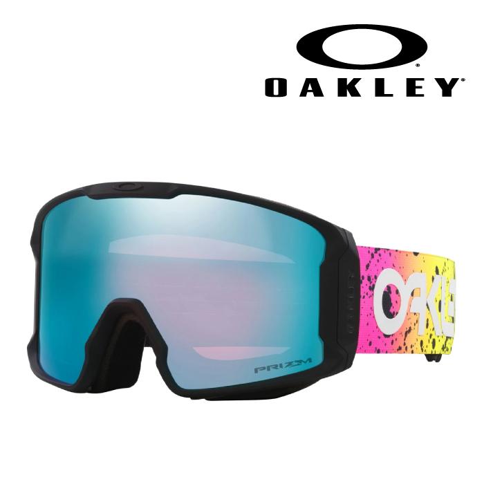 日本正規品 スノーボード ゴーグル オークリー 23-24 OAKLEY LINE MINER L Multi Splatter/Prizm Sapphire OO7070 ラインマイナー スキー