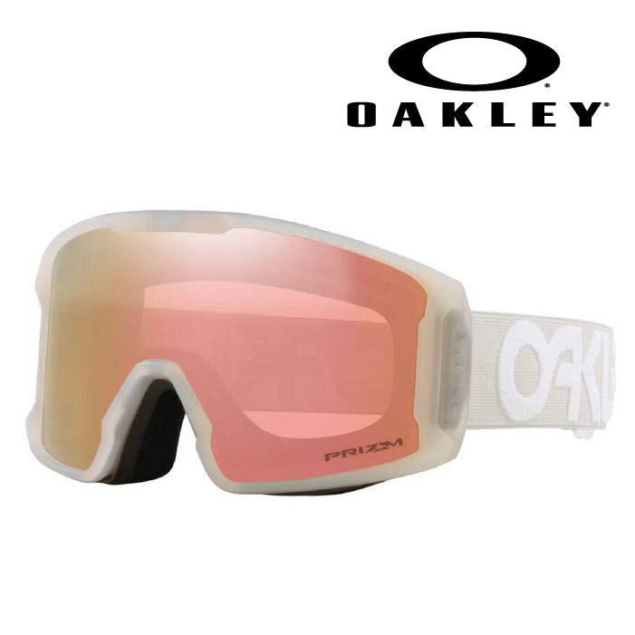 日本正規品 スノーボード ゴーグル オークリー 23-24 OAKLEY LINE MINER M Matte B1B Cool Grey/Prizm Rose Gold OO7093-78 ラインマイナー スキー