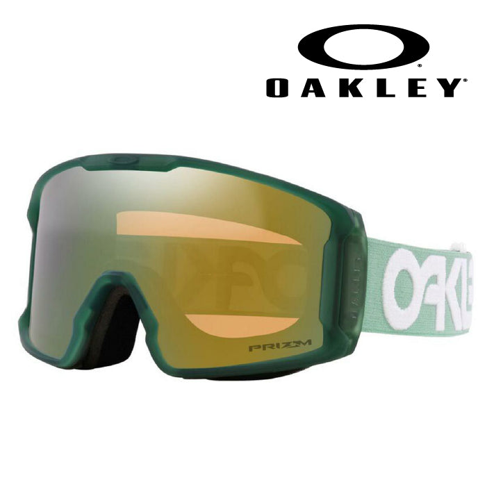 日本正規品 スノーボード ゴーグル オークリー 23-24 OAKLEY LINE MINER M Matte B1B Jade/Prizm Sage Gold OO7093-80 ラインマイナー スキー