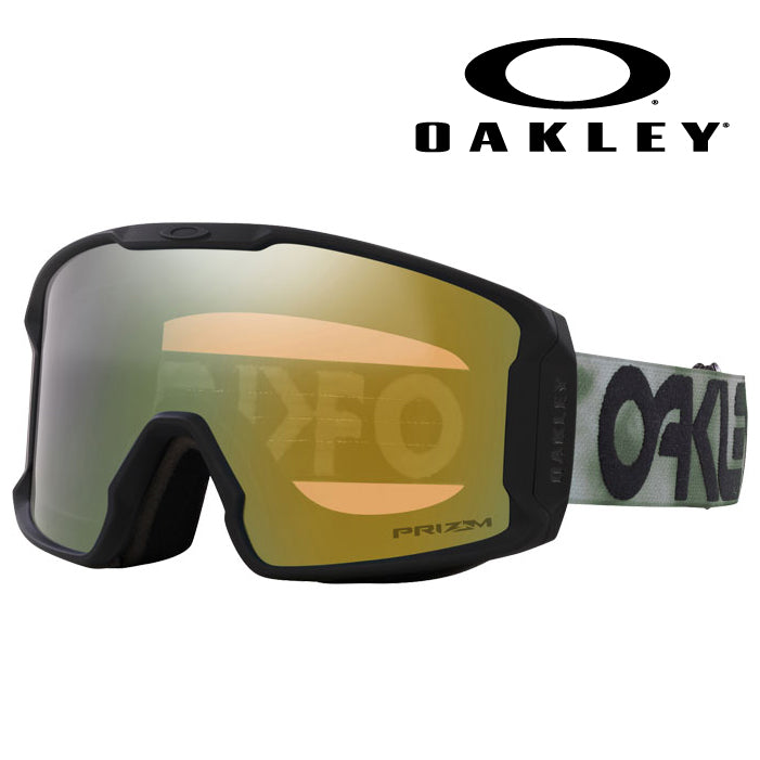 日本正規品 スノーボード ゴーグル オークリー 23-24 OAKLEY LINE MINER M B1B Jade Fog/Prizm Sage Gold OO7093-84 ラインマイナー スキー