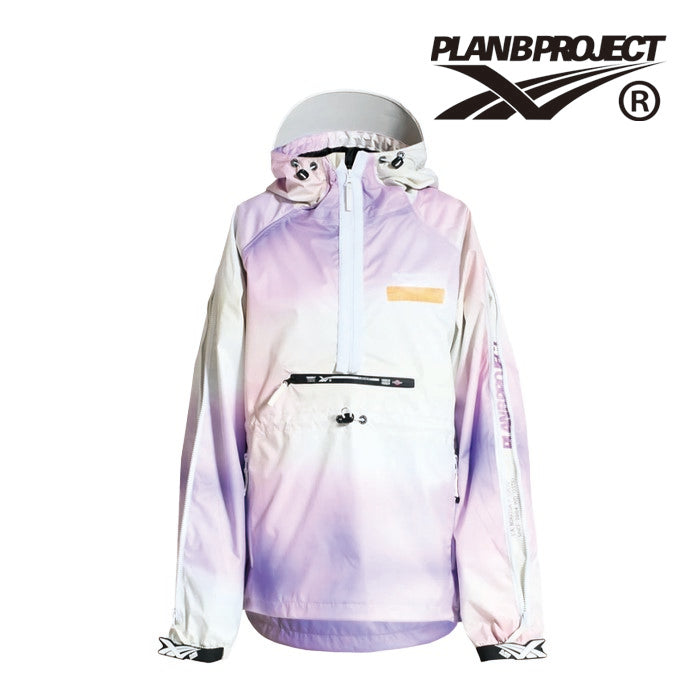 日本正規品 スノーボード ウェア プランビー プロジェクト ジャケット 23-24 PLAN B PROJECT  PULL OVER JACKET Hydrangia UNISEX ユニセックス