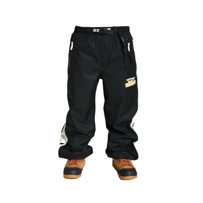 日本正規品 スノーボード ウェア プランビー プロジェクト パンツ 23-24 PLAN B PROJECT  SIDEZIP PANTS Black UNISEX ユニセックス