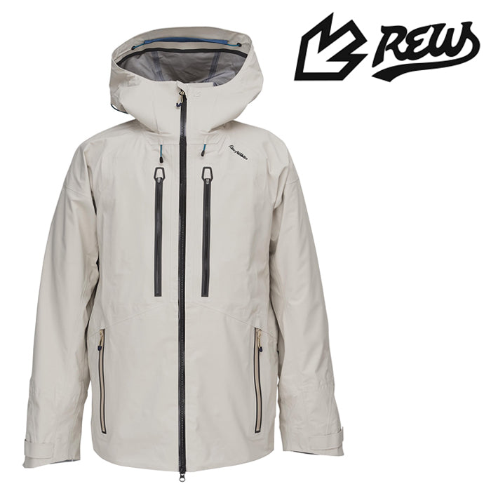 日本正規品 スノーボード ウェア アールイーダブリュー ジャケット 23-24 REW REALITY JKT 22 Cream x Black x Leaf GORE-TEX UNISEX ゴアテックス