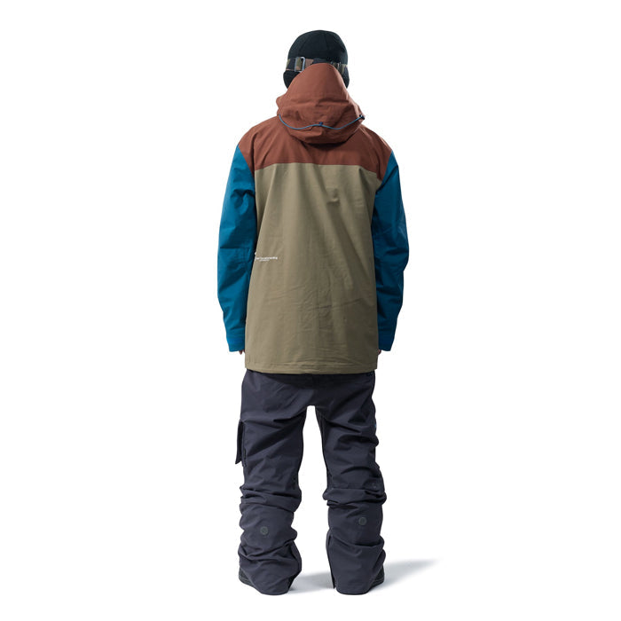 日本正規品 スノーボード ウェア アールイーダブリュー パンツ 23-24 REW KAMIKAZE BIB PANTS 18 Charcoal x Ice GORE-TEX UNISEX ゴアテックス ビブパンツ