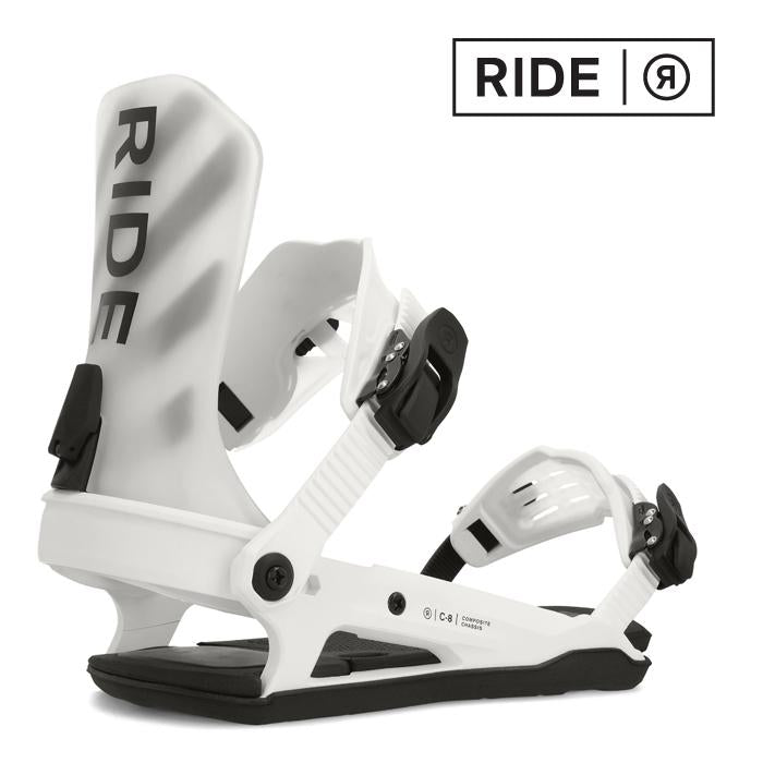 【オープンセール限定3個】 23-24 RIDE Snowboard C - 8 White ライド バインディング オールマウンテン カービング パウダー バックカントリー フリースタイル  グラトリ ラントリ スノーボード メンズ ユニセックス