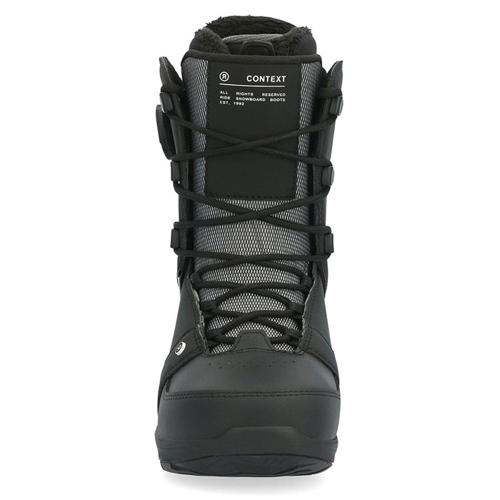 日本正規品 ライド スノーボード ブーツ コンテクスト 23-24 RIDE CONTEXT Black WOMEN'S ウィメンズ 女性 紐 ボア SNOWBOARD BOOTS 靴 スノボ