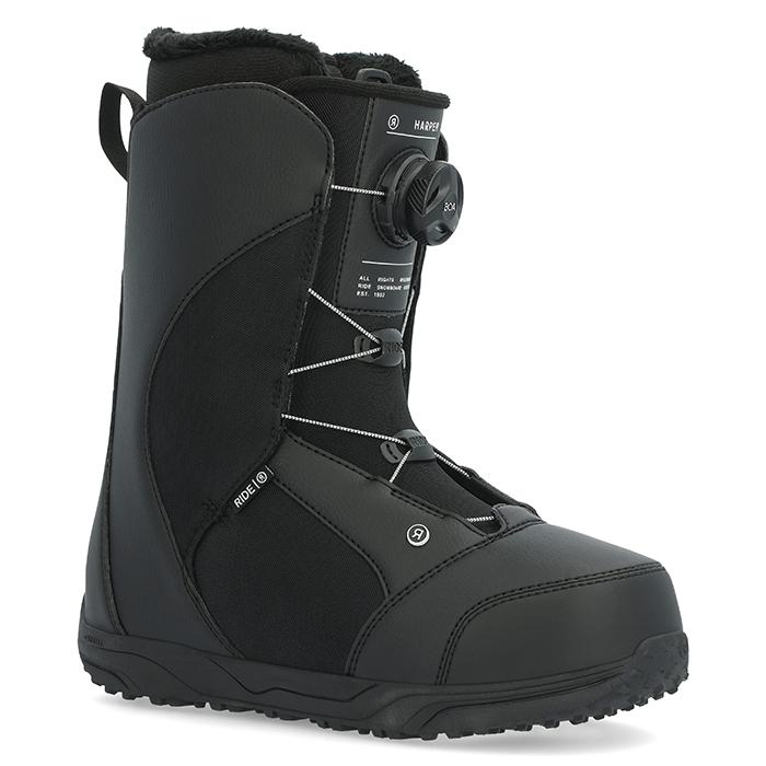 日本正規品 ライド スノーボード ブーツ ハーパー 23-24 RIDE HARPER Black WOMEN'S ウィメンズ 女性 ボア SNOWBOARD BOOTS 靴 スノボ