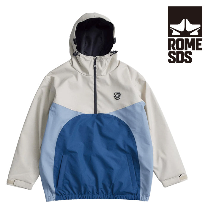 日本正規品 スノーボード ウェア ローム ジャケット 23-24 ROME SDS OG PULLOVER Jacket Cream RELAXED FIT UNISEX ユニセックス 男性 女性