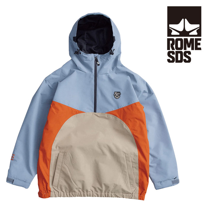 ROME WEAR ローム ウェア ジャケット 23-24 SDS OG PULLOVER Jacket Gray Blue RELAXED FIT UNISEX ユニセックス 男性 女性 スノーボード 日本正規品 即日発送