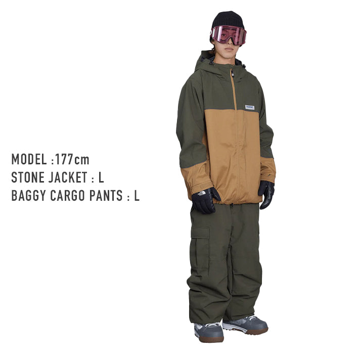 日本正規品 スノーボード ウェア ローム パンツ 23-24 ROME SDS BAGGY CARGO Pants Army Green BAGGY FIT UNISEX ユニセックス 男性 女性