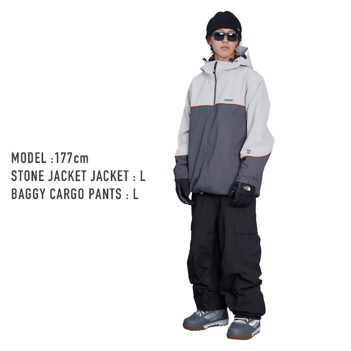 日本正規品 スノーボード ウェア ローム パンツ 23-24 ROME SDS BAGGY CARGO Pants Stretch Black BAGGY FIT UNISEX ユニセックス 男性 女性