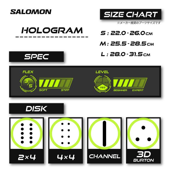 日本正規品 スノーボード ビンディング サロモン ホログラム 23-24 SALOMON HOLOGRAM Black MEN'S バインデ