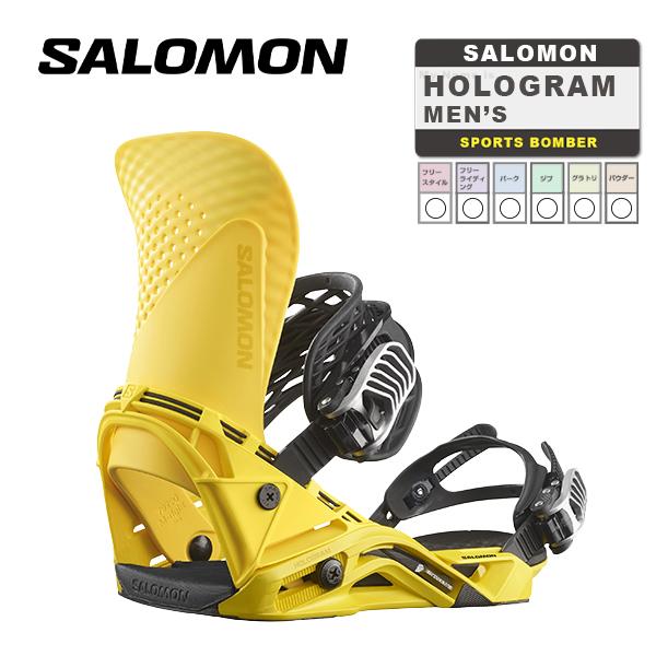 日本正規品 スノーボード ビンディング サロモン ホログラム 23-24 SALOMON HOLOGRAM Vibrant Yellow MEN'S バインディング メンズ 男性 2024 スノボー