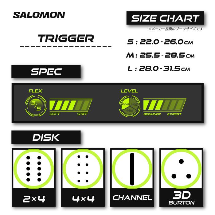 日本正規品 スノーボード ビンディング サロモン トリガー 23-24 SALOMON TRIGGER Vibrant Yellow MEN'S バインディング メンズ 男性 2024 スノボー