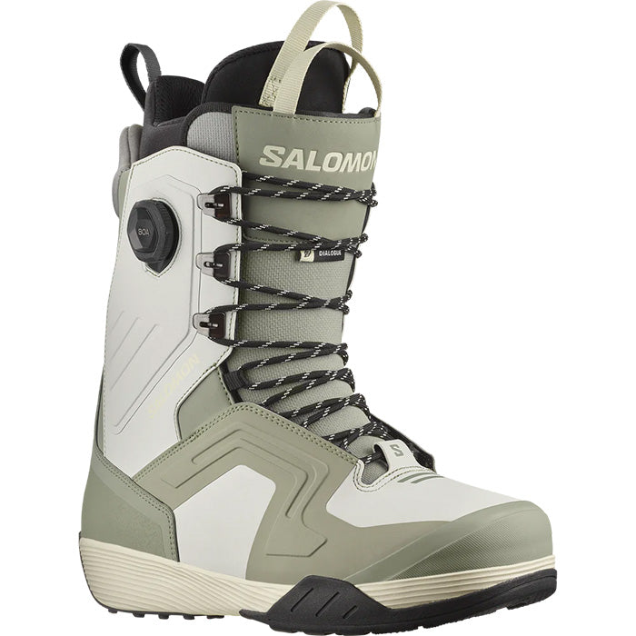 日本正規品 スノーボード ブーツ サロモン ダイアログ レース SJ ボア 23-24 SALOMON DIALOGUE LACE SJ BOA Oyster Mushroom/Shadow/Aloe Wash2024 スノボー