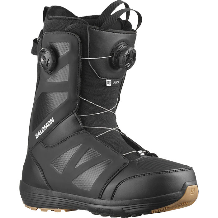 日本正規品 スノーボード ブーツ サロモン ラウンチ ボア SJ ボア 23-24 SALOMON LAUNCH BOA SJ BOA Black/Black/White MEN'S ランチ ボア メンズ 2024 スノボー