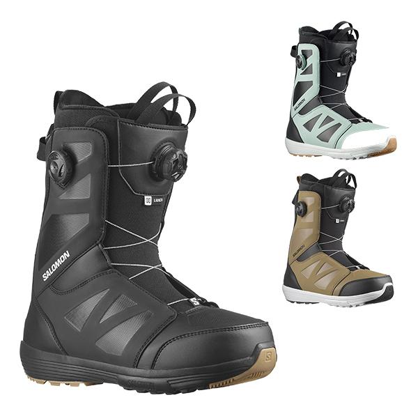 日本正規品 スノーボード ブーツ サロモン ラウンチ ボア SJ ボア 23-24 SALOMON LAUNCH BOA SJ BOA Black/Black/White MEN'S ランチ ボア メンズ 2024 スノボー