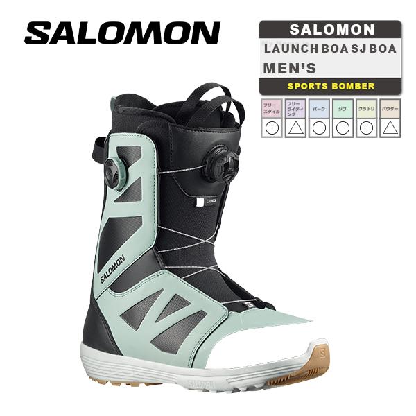 日本正規品 スノーボード ブーツ サロモン ラウンチ ボア SJ ボア 23-24 SALOMON LAUNCH BOA SJ BOA Cloud Blue/Black/White ランチ ボアメンズ 2024 スノボー