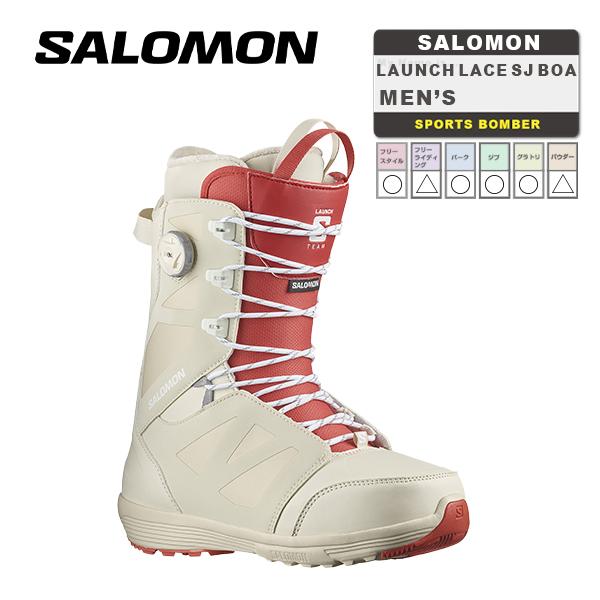 日本正規品 スノーボード ブーツ サロモン ラウンチ レース SJ ボア 23-24 SALOMON LAUNCH LACE SJ BOA Bleached Sand/Almond Milk/Aurora Re ランチ 2024