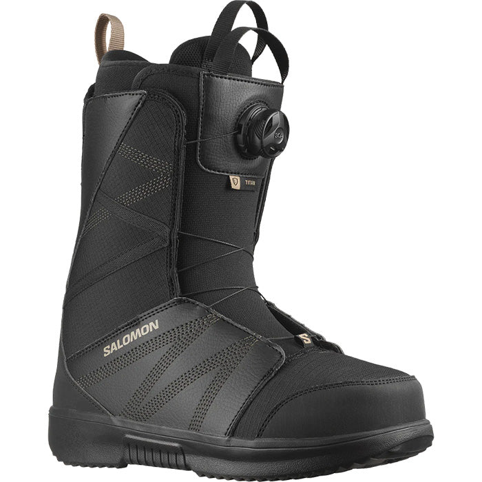 日本正規品 スノーボード ブーツ サロモン タイタン ボア 23-24 SALOMON TITAN BOA Black/Black/Roasted Cashew MEN'S メンズ 男性 2024 スノボー