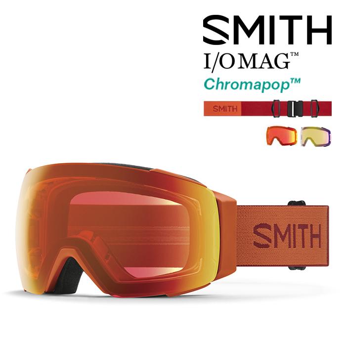 日本正規品 スノーボード ゴーグル スミス 23-24 SMITH I/O MAG Carnelian/CP Everyday Red Mirror/CP Storm Yellow Flash Chrome Pop Early MODEL 数量限定