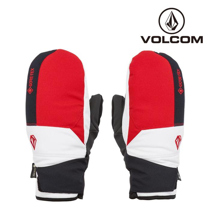 日本正規品 スノーボード グローブ ボルコム 23-24 VOLCOM STAY DRY GORE-TEX MITT RED-Red ゴアテックス ミット ミトン 手袋 GLOVE