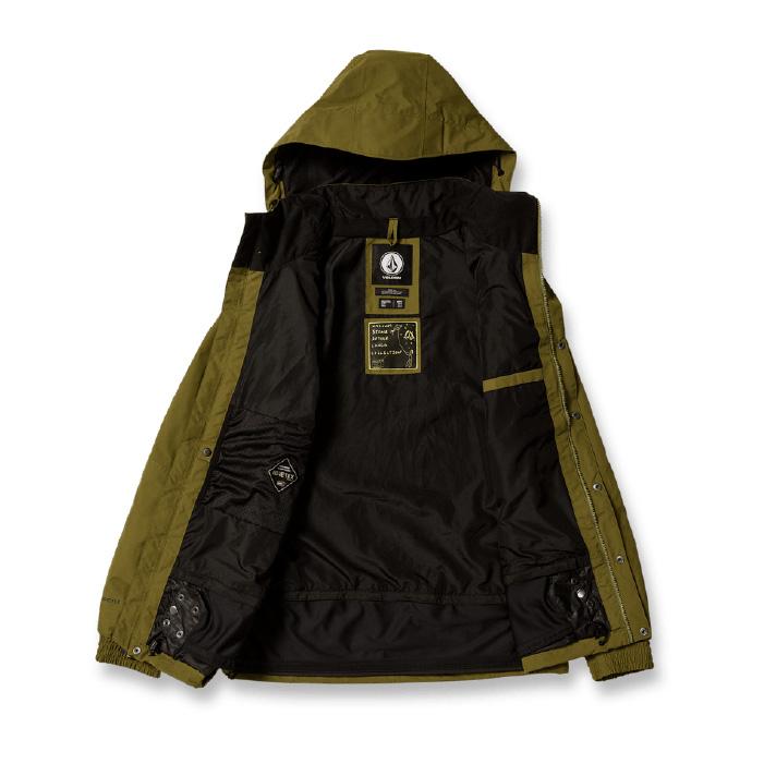 日本正規品 スノーボード ウェア ボルコム ジャケット 23-24 VOLCOM LONGO GORE-TEX JACKET MOS-Moss G0652404 MEN'S ゴアテックス メンズ 男性