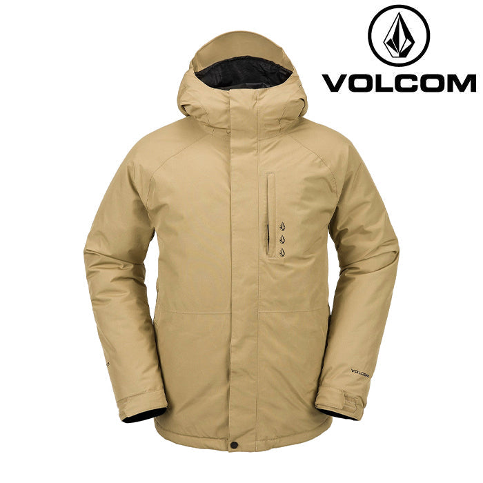 日本正規品 スノーボード ウェア ボルコム ジャケット 23-24 VOLCOM DUA GORE-TEX JACKET DKA-Dark Khaki ゴアテックス メンズ 男性スキー