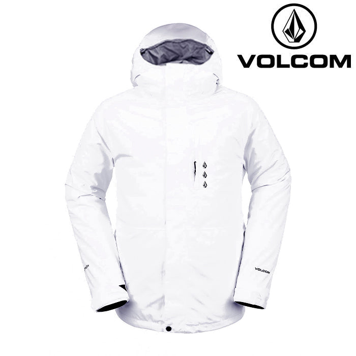 日本正規品 スノーボード ウェア ボルコム ジャケット 23-24 VOLCOM DUA GORE-TEX JACKET WHT-White ゴアテックス メンズ 男性スキー