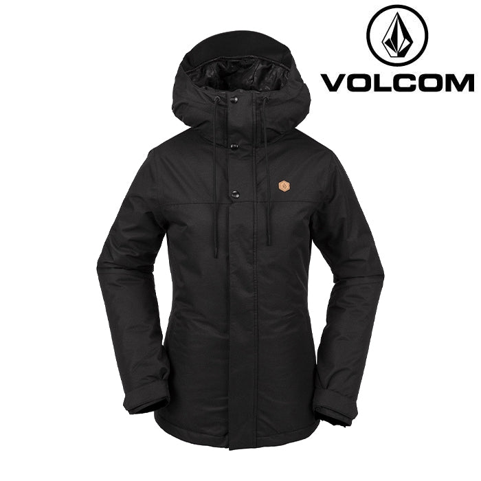 日本正規品 スノーボード ウェア ボルコム ジャケット 23-24 VOLCOM BOLT INS JACKET BLK-Black ウィメンズ 女性スキー