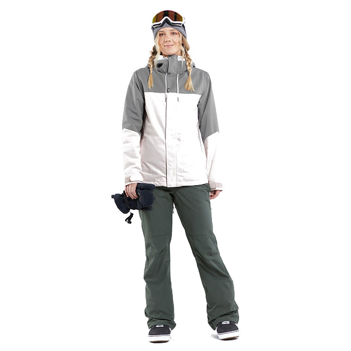 日本正規品 スノーボード ウェア ボルコム ジャケット 23-24 VOLCOM BOLT INS JACKET CLT-Calcite ウィメンズ 女性スキー