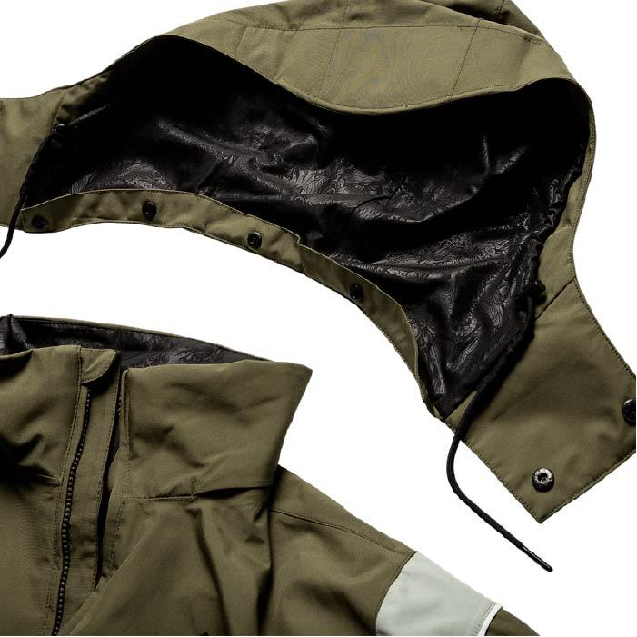 日本正規品 スノーボード ウェア ボルコム ジャケット 23-24 VOLCOM MELANCON GORE-TEX JACKET MIL-Military H0652401 WOMEN'S ゴアテックス ウィメンズ