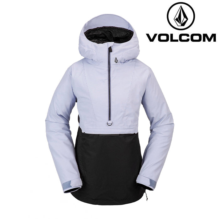 日本正規品 スノーボード ウェア ボルコム ジャケット 23-24 VOLCOM ASHFIELD PULLOVER LCA-Lilac Ash ウィメンズ 女性スキー