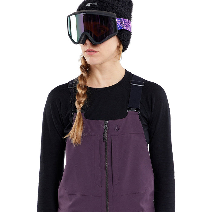 日本正規品 スノーボード ウェア ボルコム パンツ 23-24 VOLCOM SWIFT BIB OVERALL BRY-Blackberry ウィメンズ 女性スキー