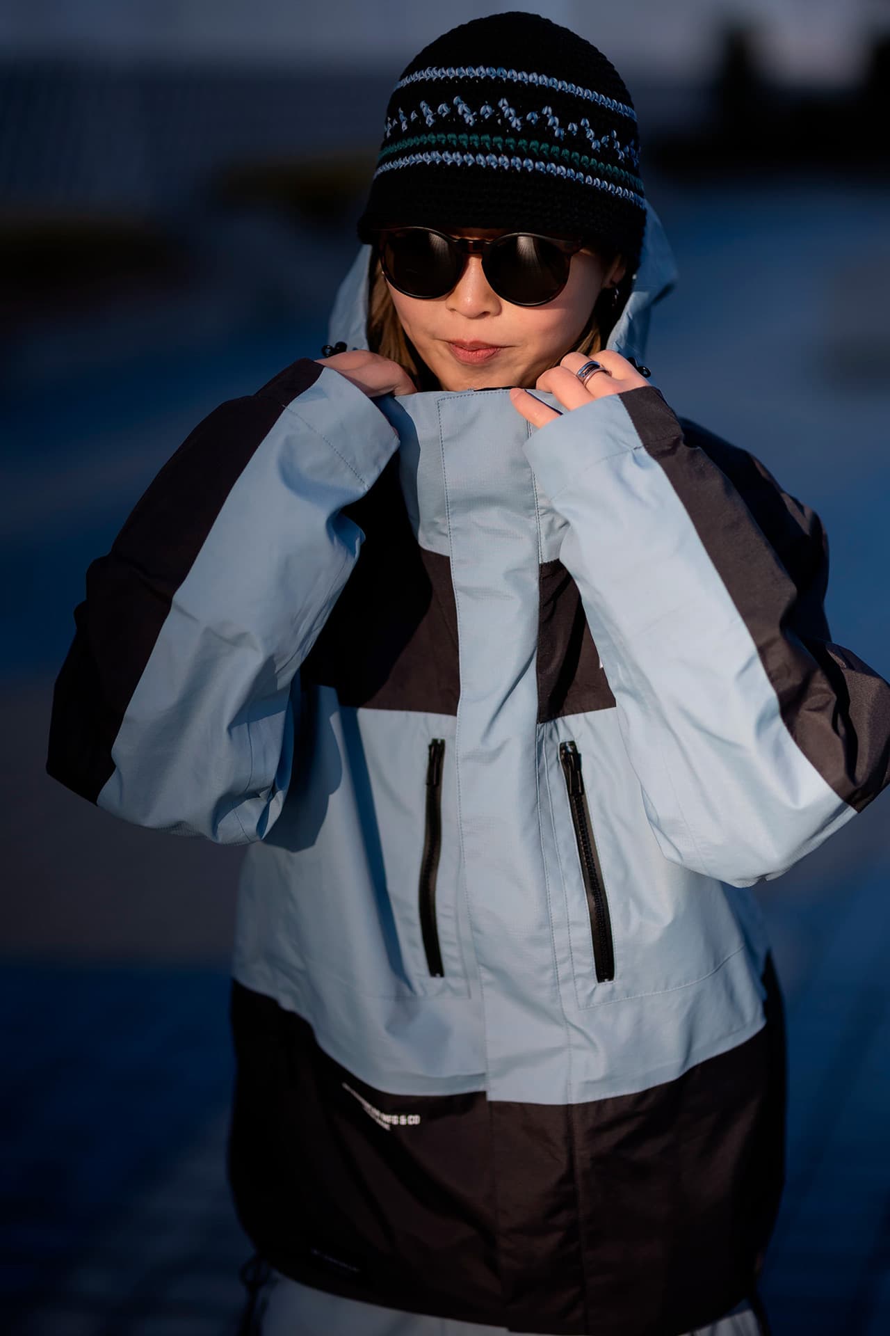 スノーボード ウェア ダブルエー AA CANYON JACKET  GRAY BLUE 送料無料 日本正規品 予約商品 店頭受け取り可能
