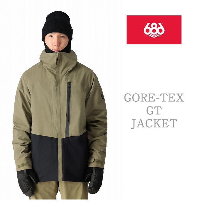 686 six eight six 24-25 Collection GORE-TEX GT JACKET 早期予約 スノーボード ウェア シックスエイトシックス ロクハチロク ゴアテックス スノーボードウェア カービング パウダー バックカントリー グラトリ メンズ