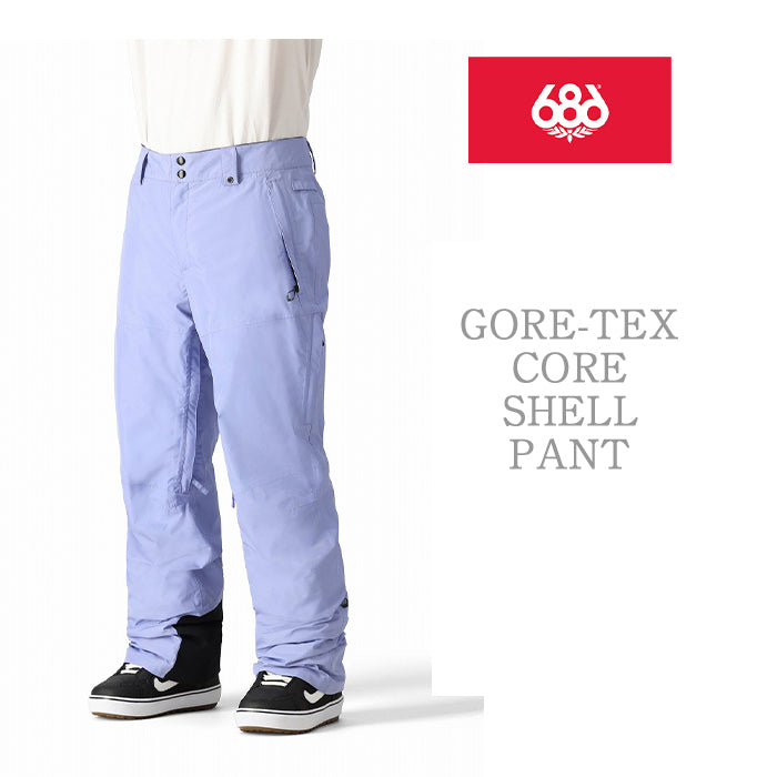 686 six eight six 24-25 Collection GORE-TEX CORE SHELL PANT 早期予約 スノーボード ウェア シックスエイトシックス ロクハチロク ゴアテックス スノーボードウェア カービング パウダー バックカントリー グラトリ メンズ