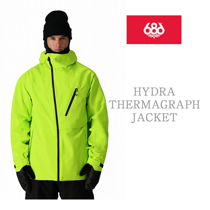 686 six eight six 24-25 Collection HYDRA THERMAGRAPH JACKET 早期予約 スノーボード ウェア シックスエイトシックス ロクハチロク スノーボードウェア カービング パウダー バックカントリー グラトリ メンズ