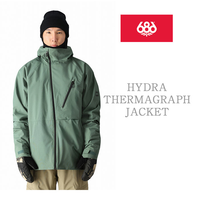 686 six eight six 24-25 Collection HYDRA THERMAGRAPH JACKET 早期予約 スノーボード ウェア シックスエイトシックス ロクハチロク スノーボードウェア カービング パウダー バックカントリー グラトリ メンズ