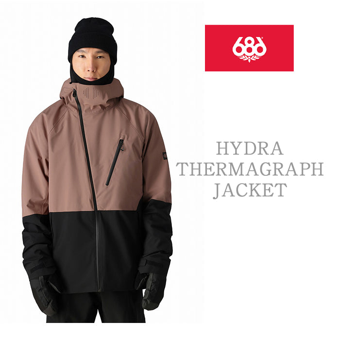 686 six eight six 24-25 Collection HYDRA THERMAGRAPH JACKET 早期予約 スノーボード ウェア シックスエイトシックス ロクハチロク スノーボードウェア カービング パウダー バックカントリー グラトリ メンズ